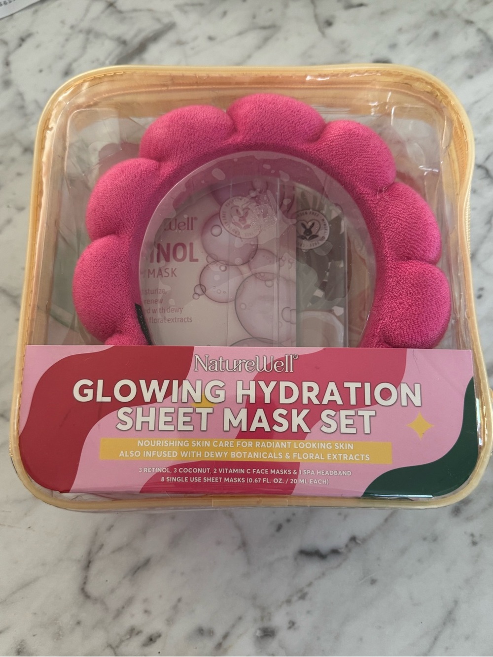 Glowing Hydration Sheet Mask Set - Pink